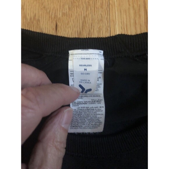 Seamless Womens Athletic Top Black Medium GO Dry - Picture 2 of 7